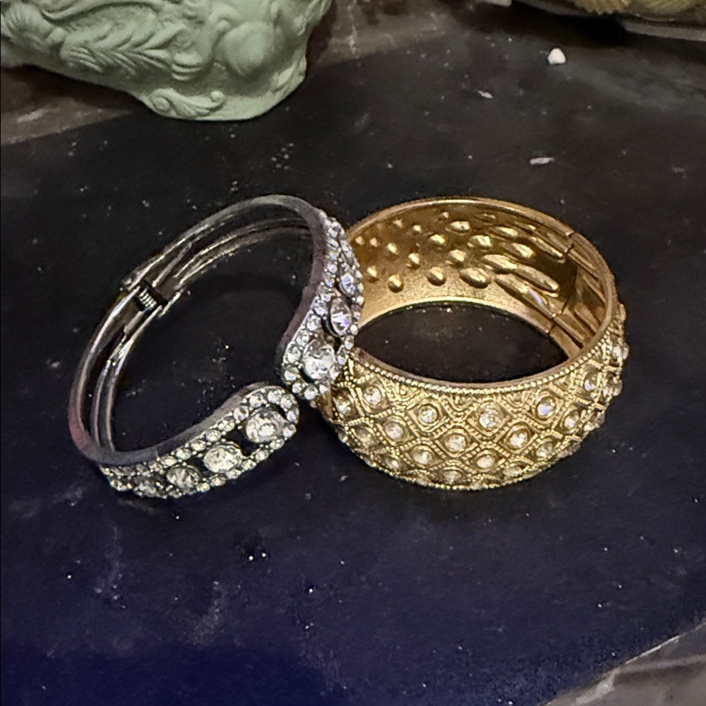 rhinestone Bangles. Set - Picture 2 of 2